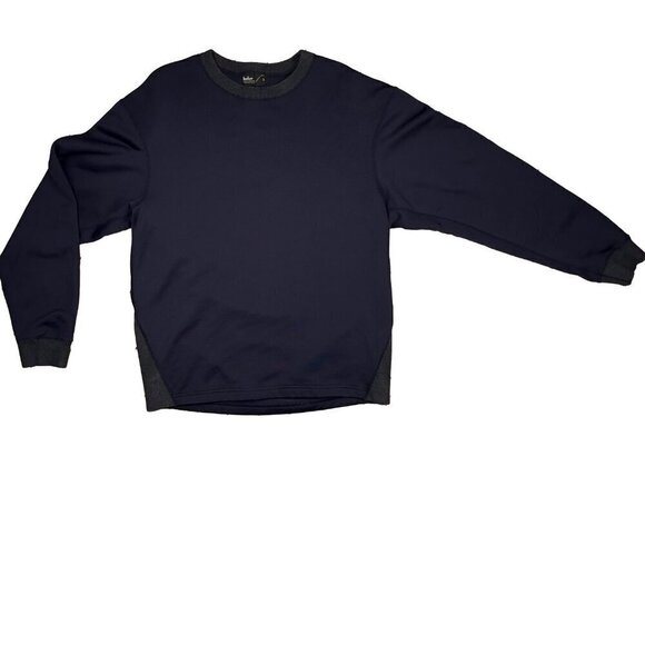 Kolor 2 Tone Cotton Blend Crew Neck Navy Blue & Gray Sweatshirt Sweater Size 3 - Picture 12 of 12